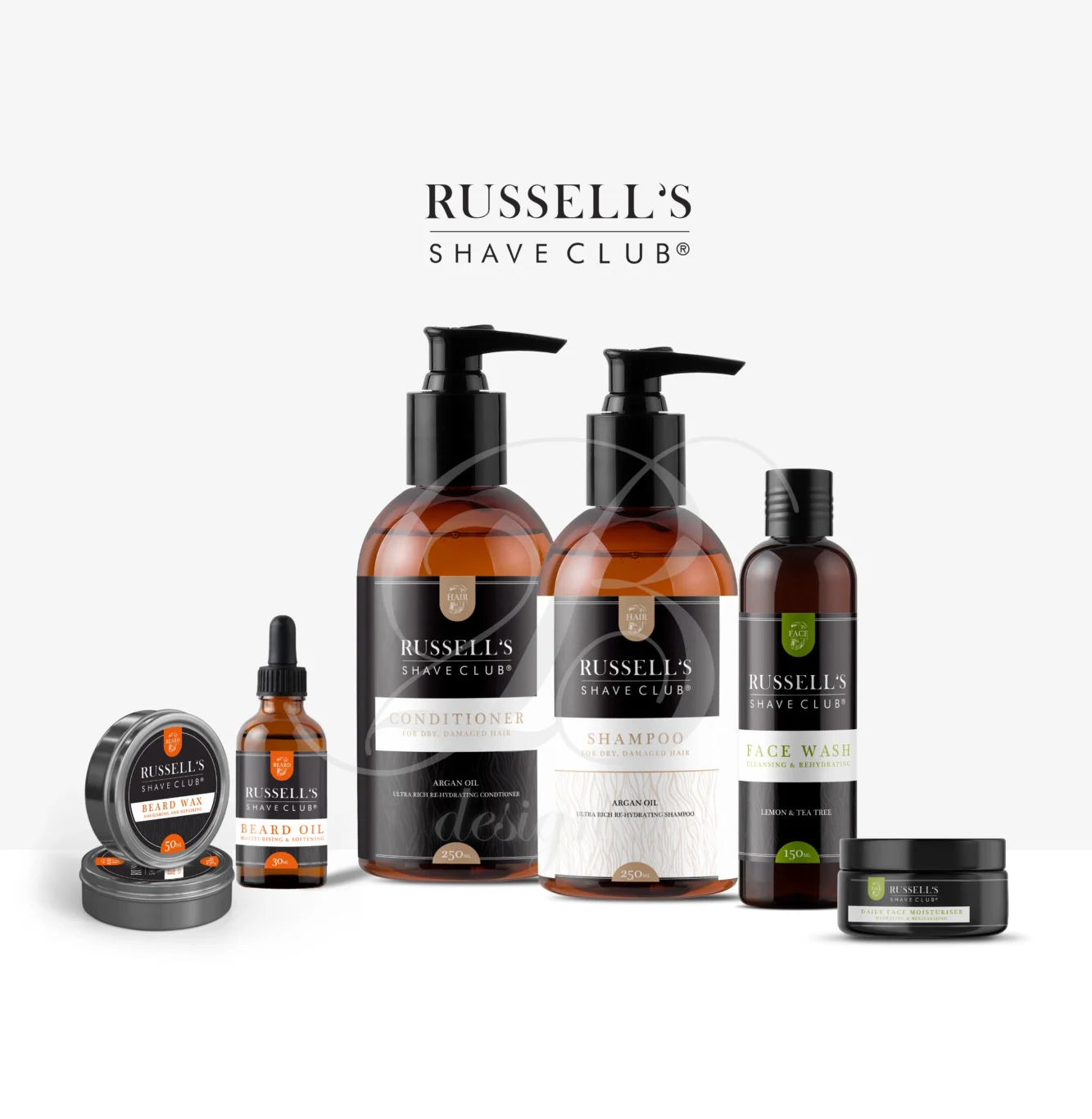 Russell's Shave Club Label Designer London