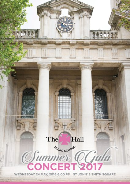 The Hall Music School Summer Gala Concert 2017 Music Cover Programme